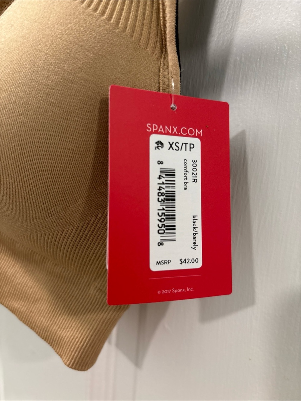 Spanx Women’s Breast Of Both Worlds Reversible Comfort Bra XS Beige/Black NWT - Picture 3 of 8